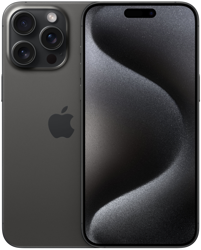 Apple iPhone 15 Pro Max, 512 ГБ (2 nano sim), титановый черный 1